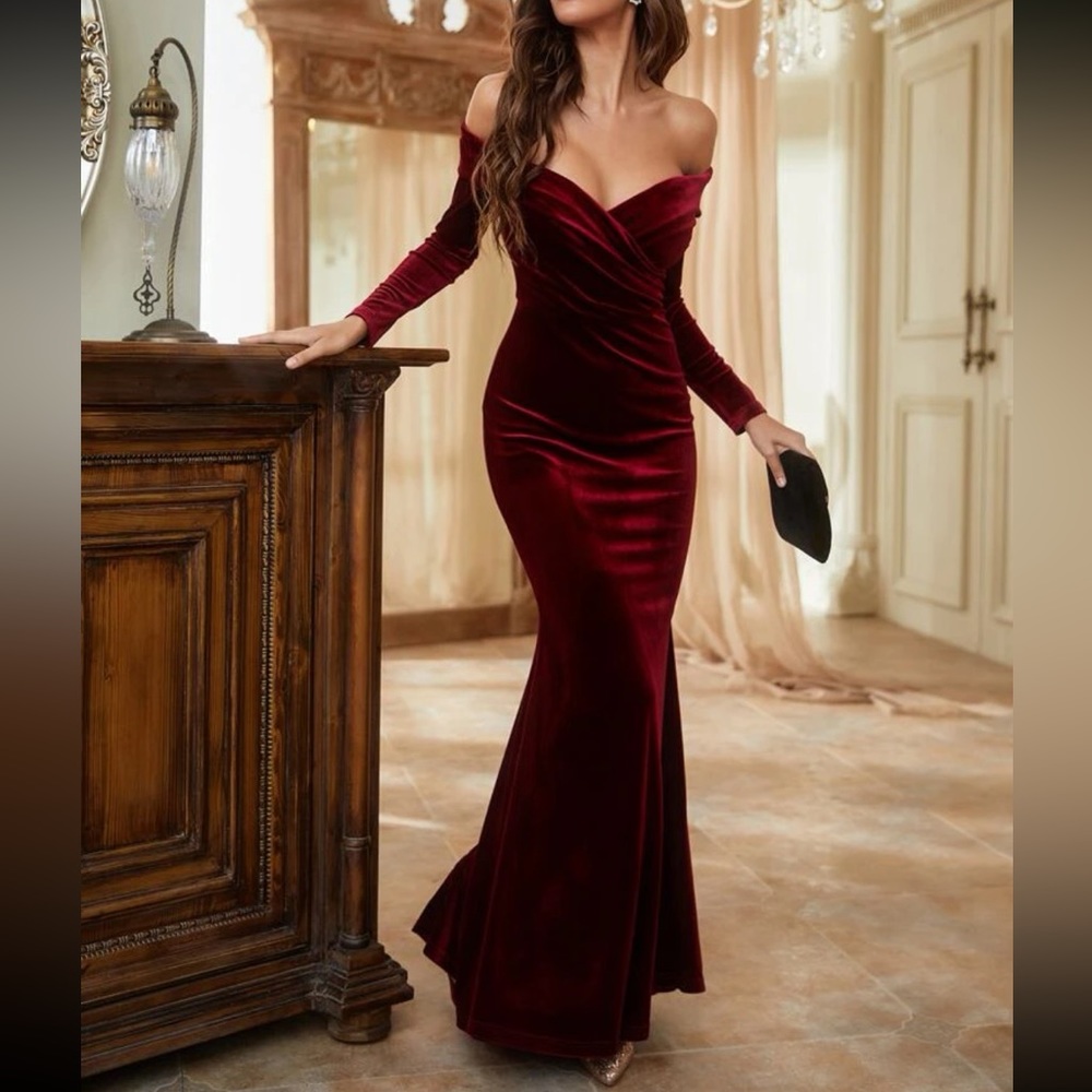 Luxe  party formal evening gown dress - Picture 6 of 8